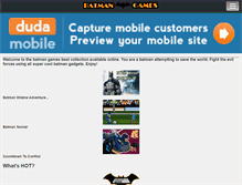 Tablet Screenshot of batmangamesonly.com